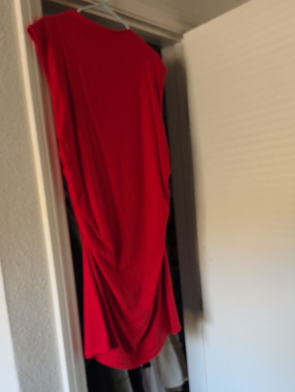 wild fable Red Sleeveless Draped Dress